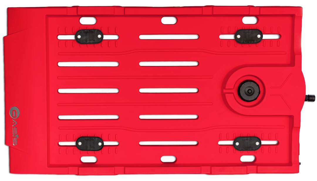 Oasis Duo Rojo — Tanque de Agua + Canasta de Carga | 38 Litros