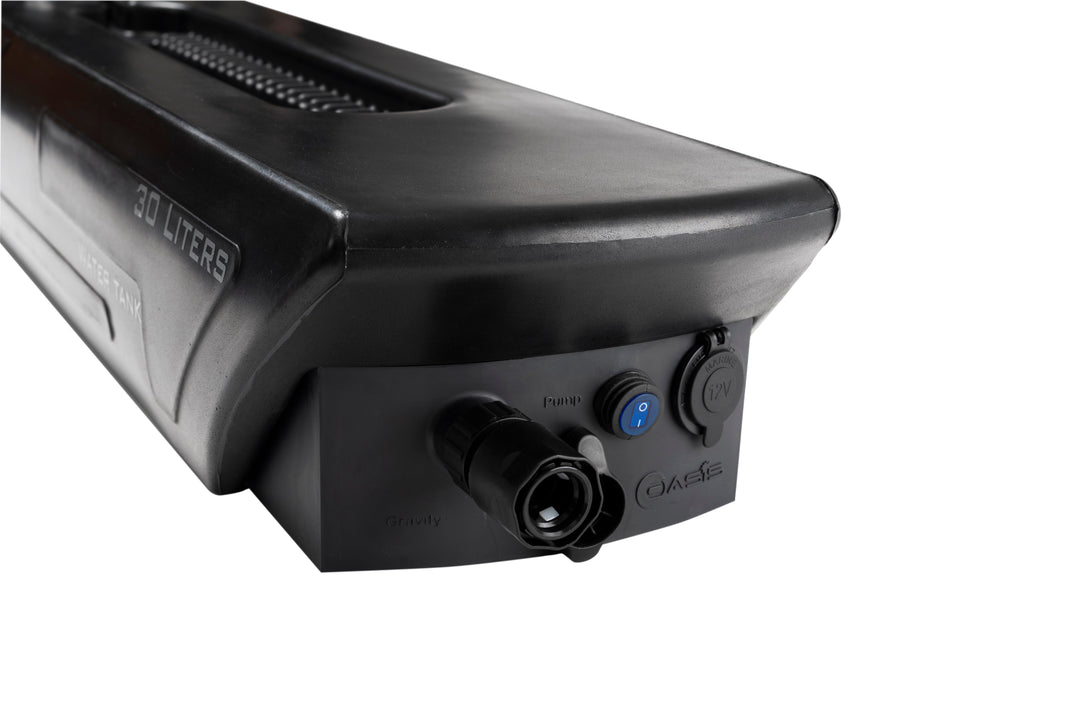 Oasis Elite Negro — Tanque de Agua con Bomba Eléctrica | 30 Litros